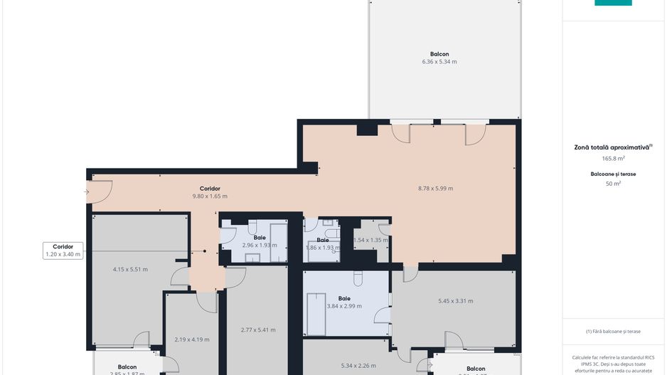 Penthouse 151 mp cu terasă – Victoria Residence - Poză 10