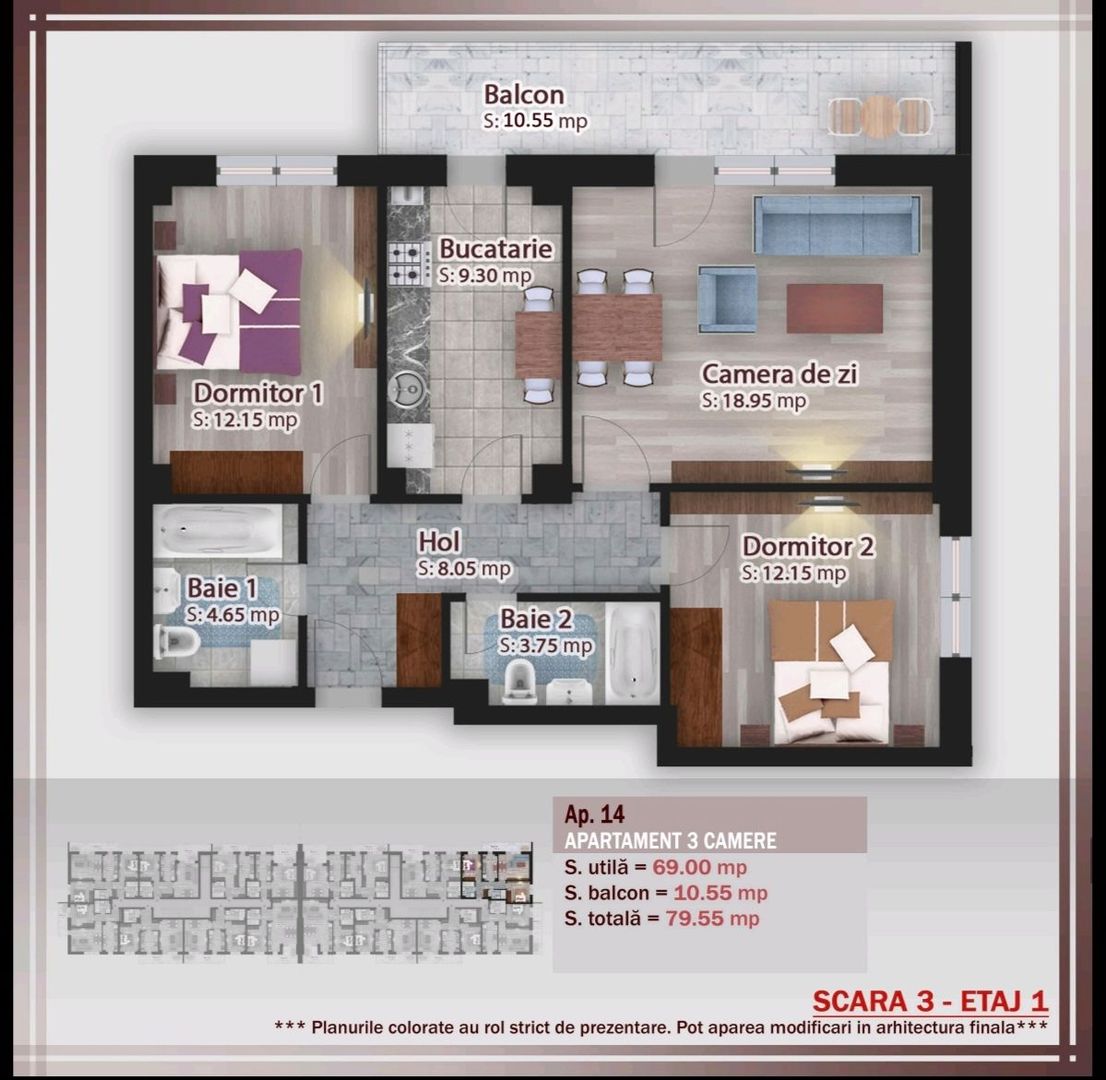 Apartament 3 camere Pallady, Metrou, OPORTUNITATE cu PARCARE inclusa - Poză 5