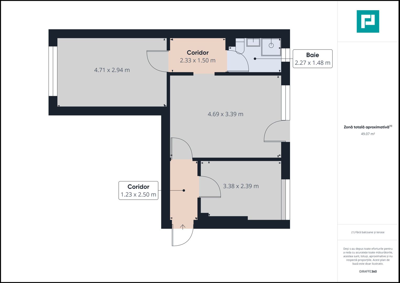 Apartament 2 camere etaj 2, Podgoria - Poză 8