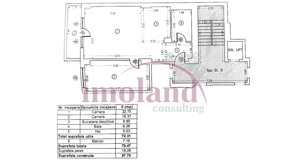 Vanzare - apartament - 2 camere - Iancu Nicolae-Pipera - Schiță 13