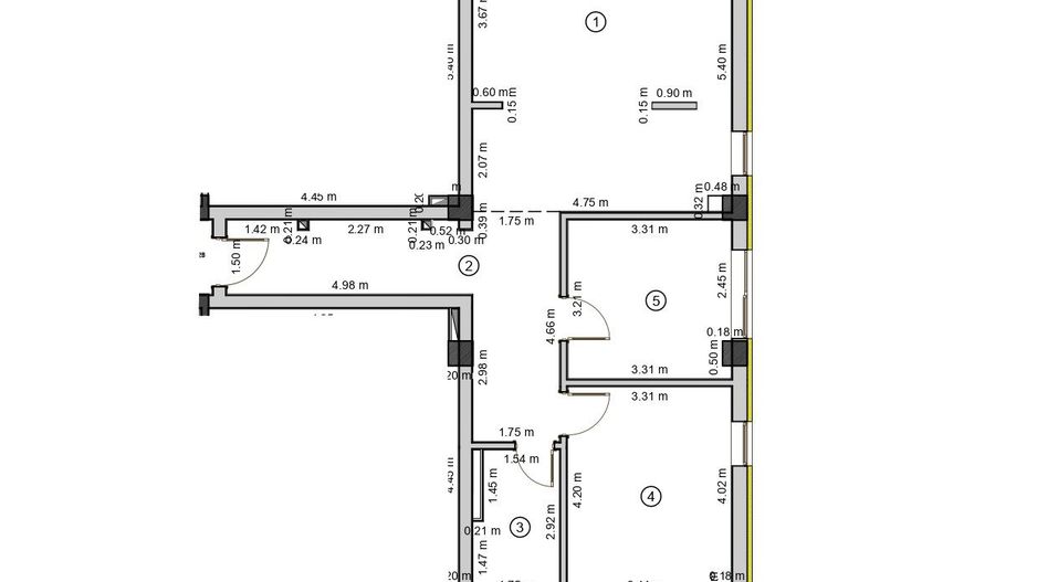 Apartament 3 camere, nou, proiect rezidenţial premium - Schiță 17