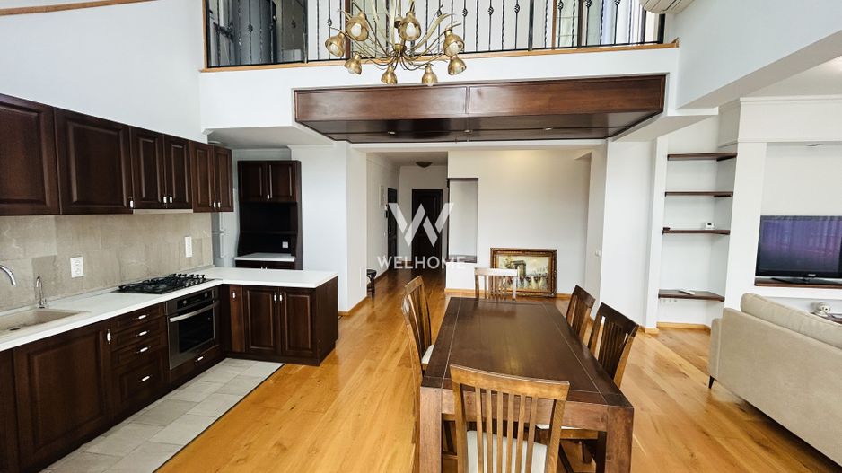 Penthouse de inchiriat, zona buna, terasa mare, mobilat si utilat - Poză 11