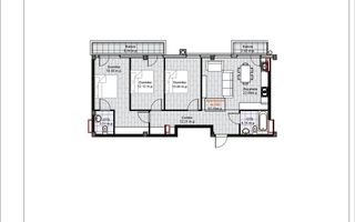 Apartament cu 3 odăi I Hora Village I Variantă Albă - Poză 4