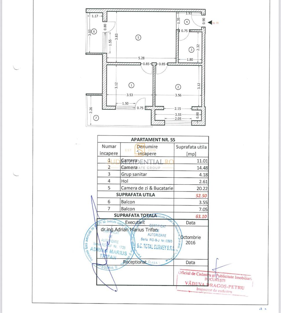 Rahova,Soseaua Salaj, apartament 3 camere mobilat, comision 0% - Schiță 7