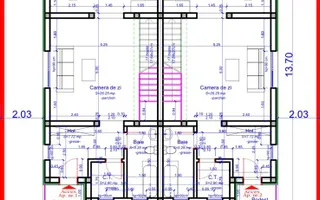 Casa in stil mediteranean, ultrafinisată 5 camere, 3 bai + curte. - Schiță 36