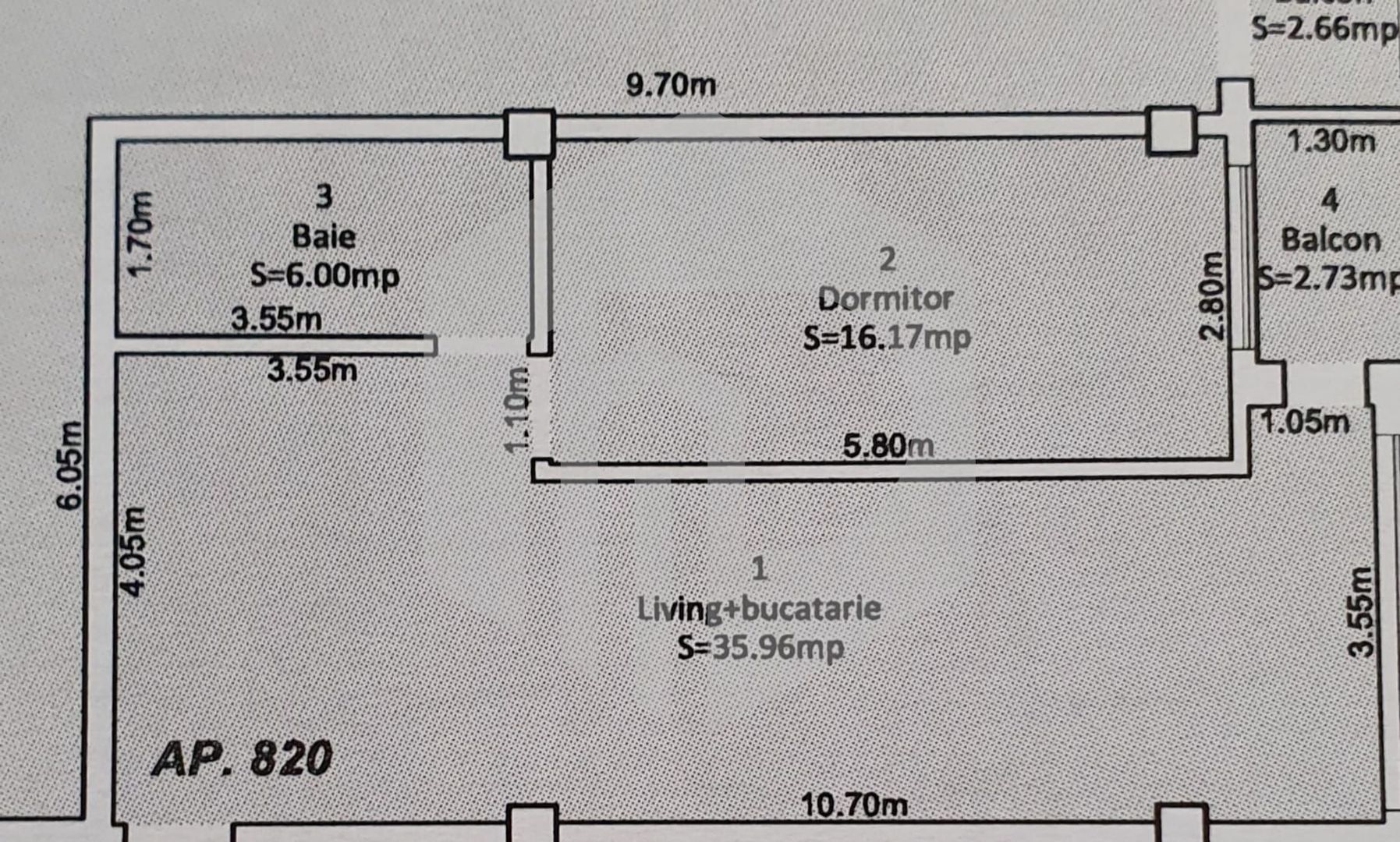 2 Camere | Etaj 2/3 | Doamna Stanca | 58 mpu - Poză 4