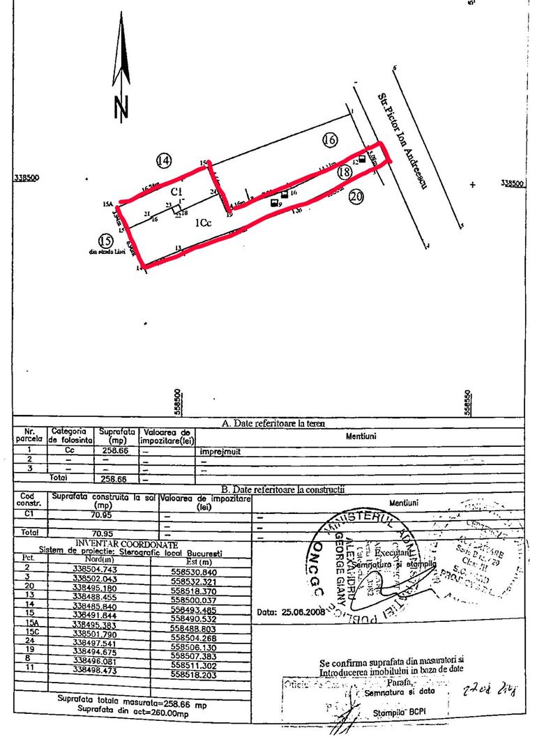 FOISORUL DE FOC | Teren 259mp cu casa veche 9 min metrou Iancului - Schiță 2