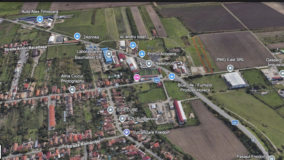 Teren Intravilan Industrial 4982mp Front 24m | Zona Freidorf - Poză 1