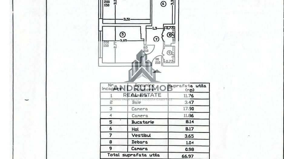 Apartamen 3 Camere | Metrou Dristor 2 la 2 minute pe jos - Poză 15