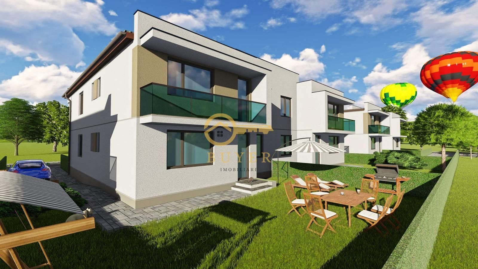 Casa tip qvadruplex 110 mp utili cu teren liber 50mp- la ALB - Poză 2