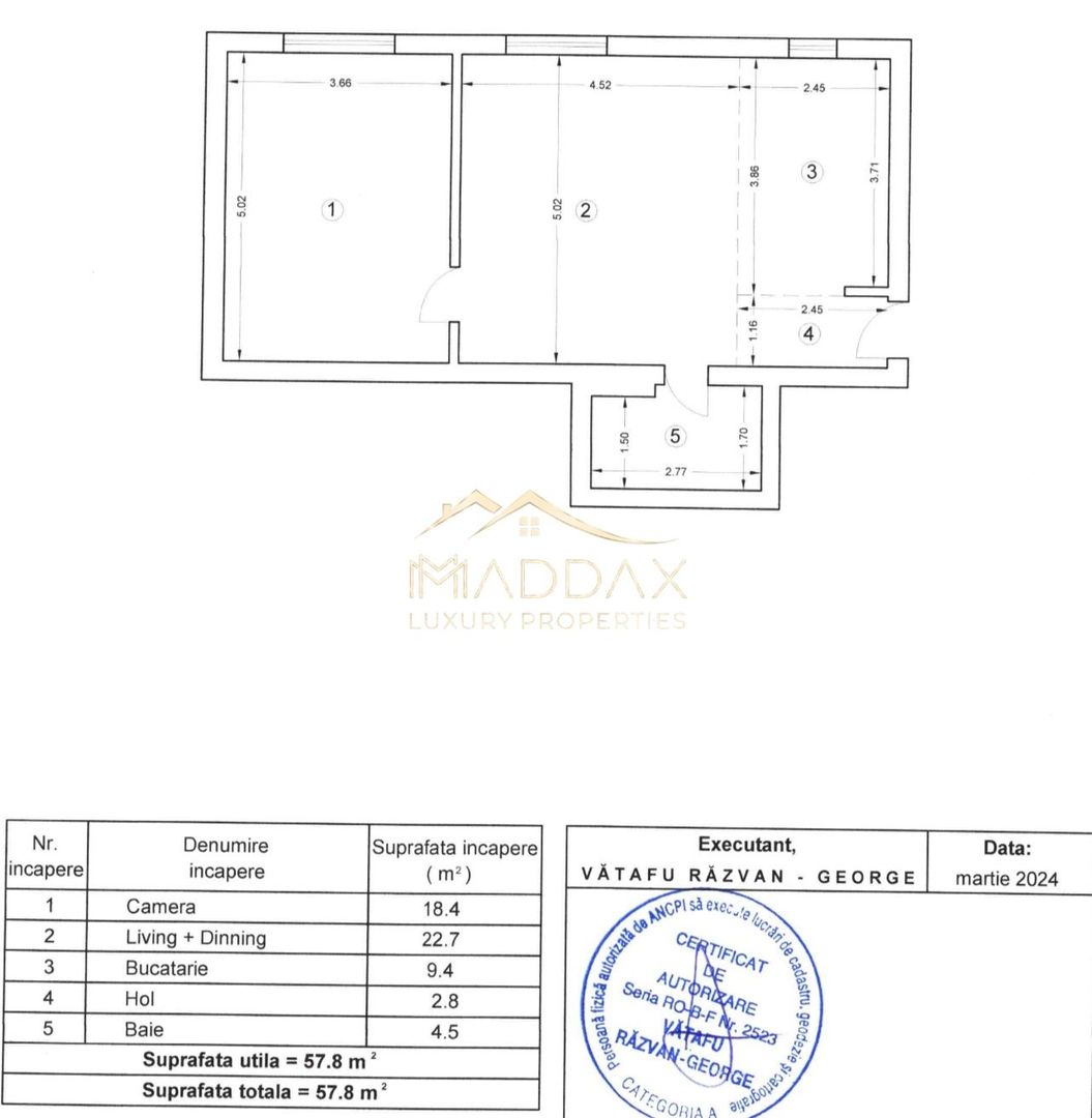 Apartament **2 camere** // Iancu Nicolae - Schiță 17