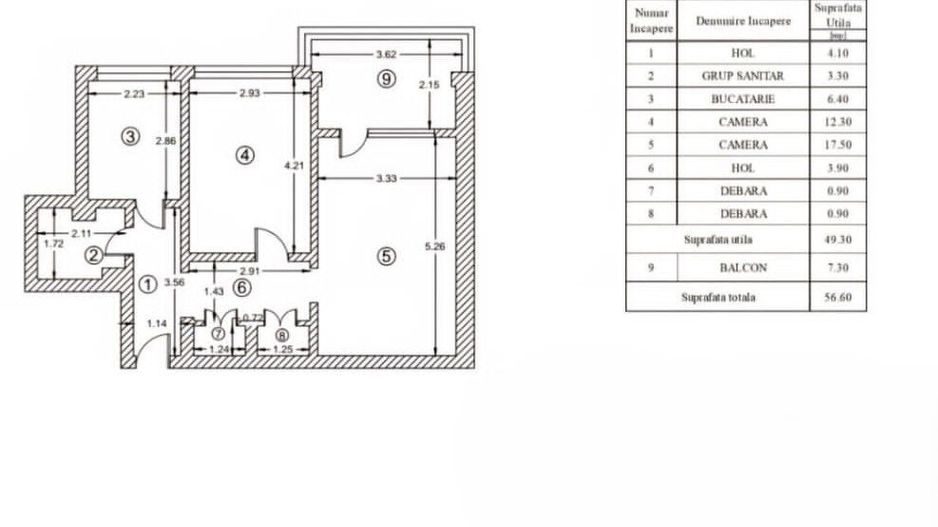 Apartament 2 camere | Prima inchiriere | Locuinta sau birou - Poză 14