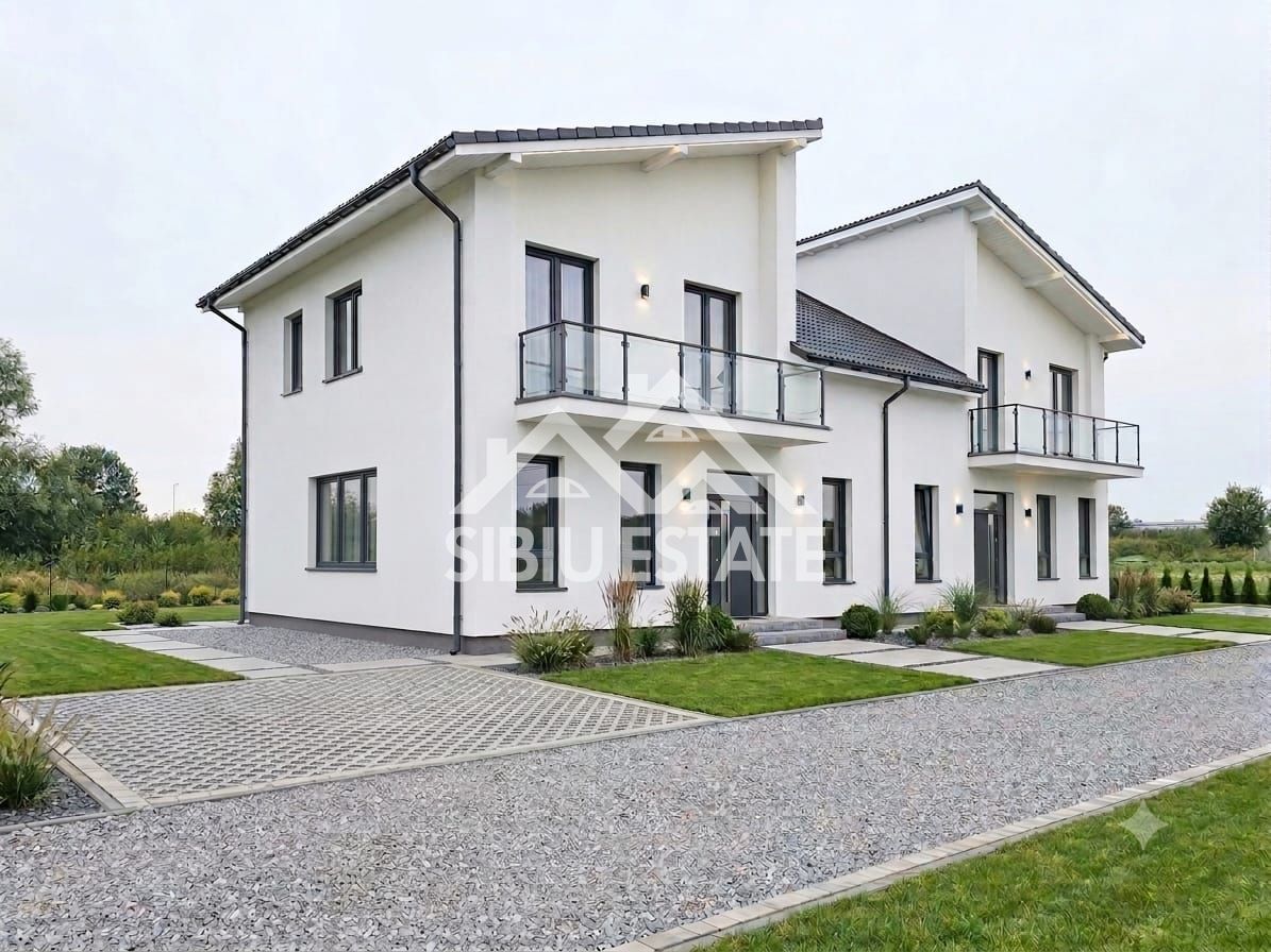 Casa noua 5 camere 3 bai, curte mare - Poză 1