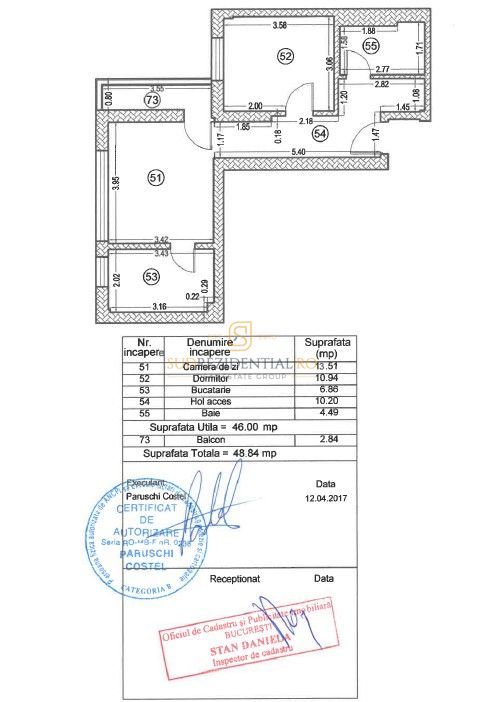 Apartament 2 camere, Metalurgiei Park, Parc Tudor Arghezi, Comision 0% - Schiță 18