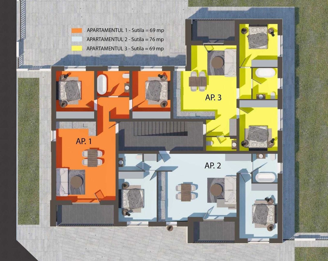 BRASADAS vinde ap 3 cam 2025 etaj 1 in zona Unirii. - Poză 8