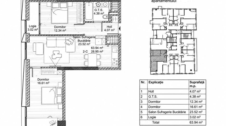 Vânzare, apartament, 2 camere, str. Spartacus, Râșcani - Poză 2