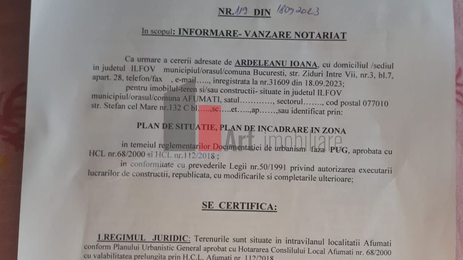 Afumati- Ilfov - 899mp-Teren - ZERO Comision Cumparator - Poză 12