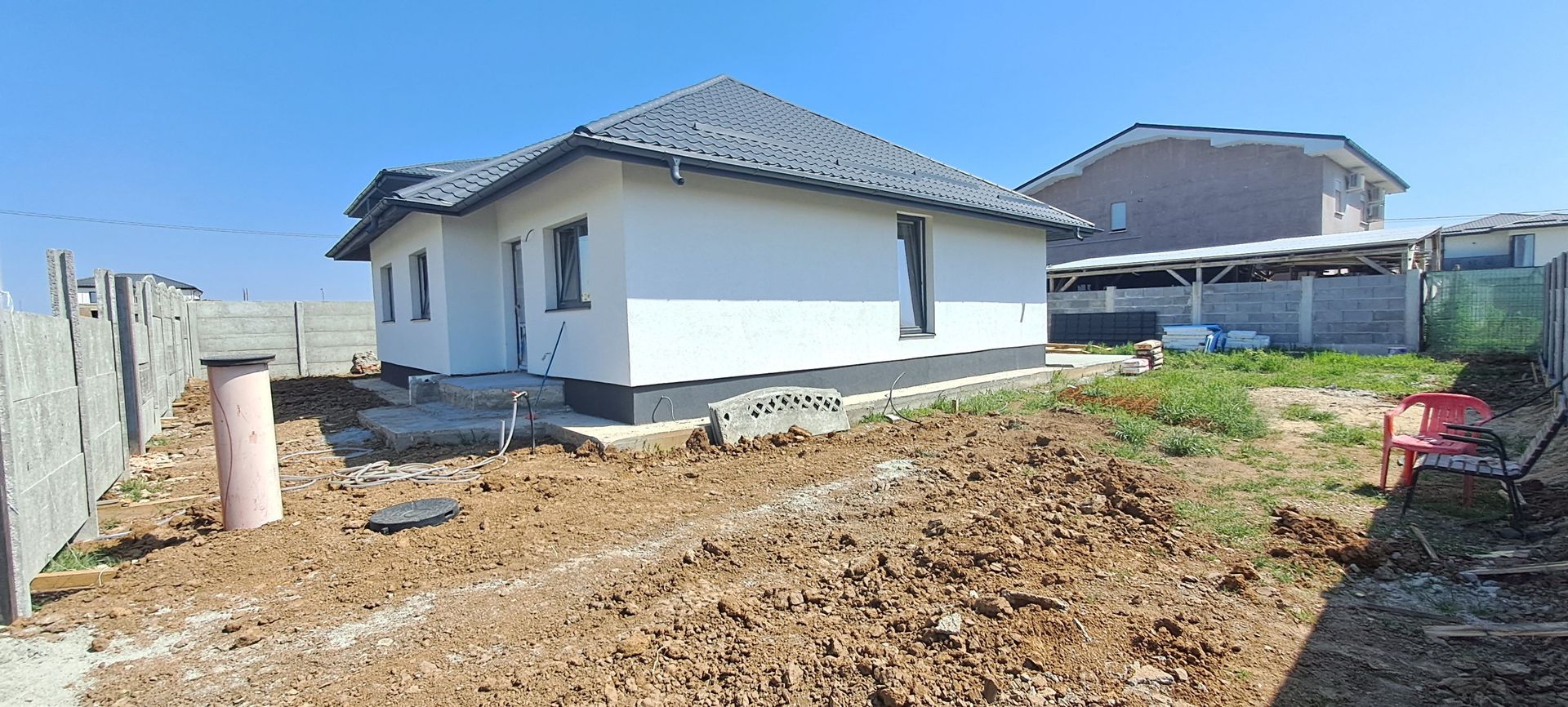 Dragomiresti Vale, casa individuala pe parter, 4 camere, teren 450 mp - Poză 1