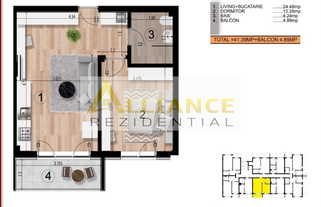 15 MINUTE METROU BERCENI - STUDIO - 86.000eur TVA INCLUS - Poză 7