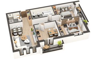 Apartament 3 cam. 84mp | 2 Băi | 2 Balcoane | zona Ratiu | Șelimbăr - Poză 8