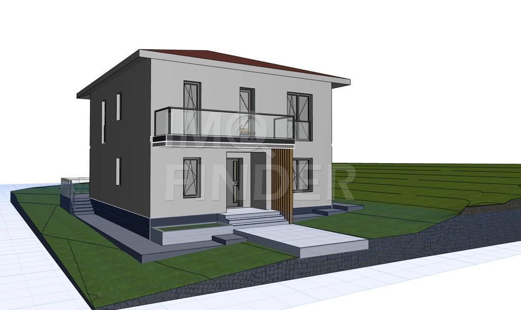 Vanzare casa individuală, Chinteni, 500 mp teren, strada asfaltata - Poză 1