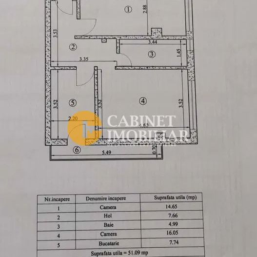 2 CAMERE DECOMANDAT - MOARA DE VANT - BLOC NOU INTABULAT - ETAJUL 2 - Poză 8