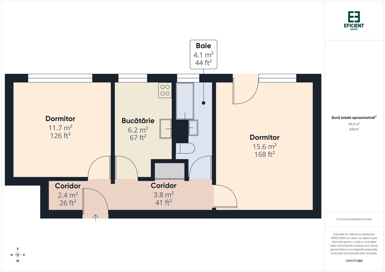 Apartament cu 2 camere etaj 2 - Complex Studențesc - Timișoara - Poză 15