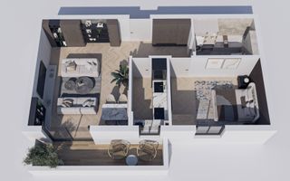 Vânzare, apartament cu 2 camere, zona Tractorul, Brașov - Schiță 2