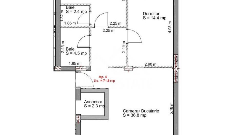 Apartament Modern și Luminos – Mutare Imediata - Schiță 9