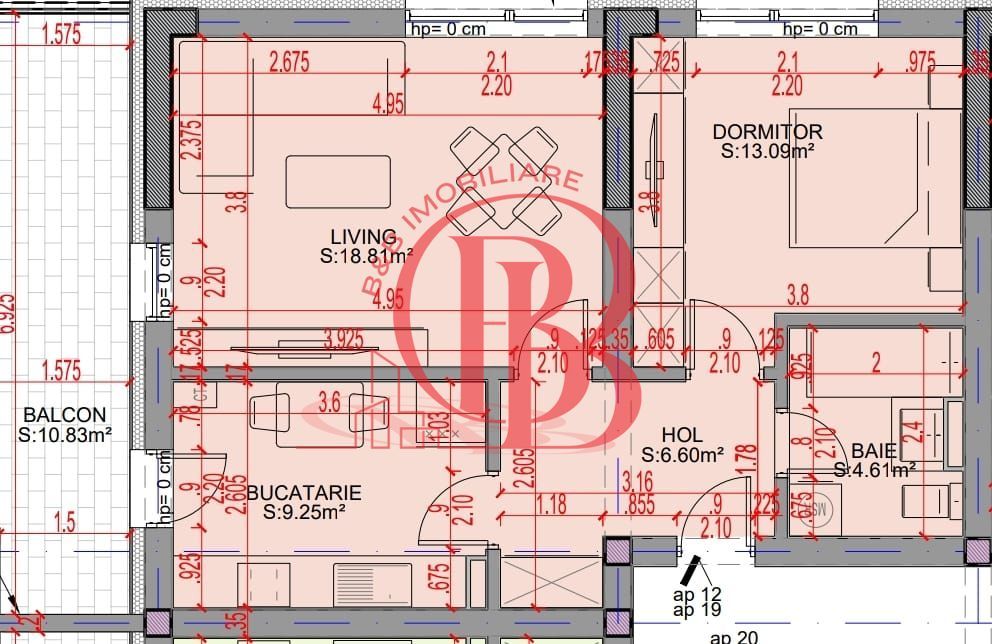 Oferta Lansare 2 camere bloc boutique  parcul Teilor - Schiță 6