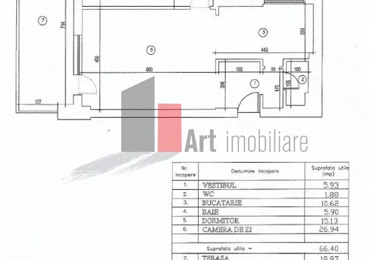 Vânzare apartament 2 camere semidecomandat - Poză 5