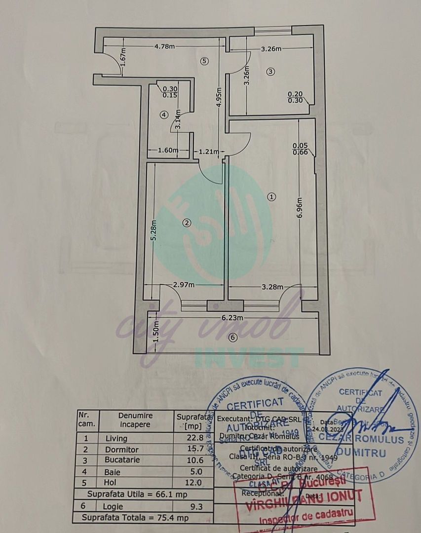 2 camere - bloc 2023- Marasesti- Unirii- loc parcare - Poză 4