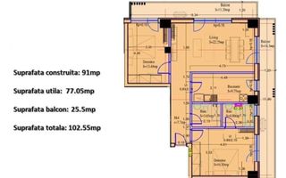 APARTAMENT 3 CAMERE |SISESTI- VATRA NOUA | BALCON 15MP - Poză 10