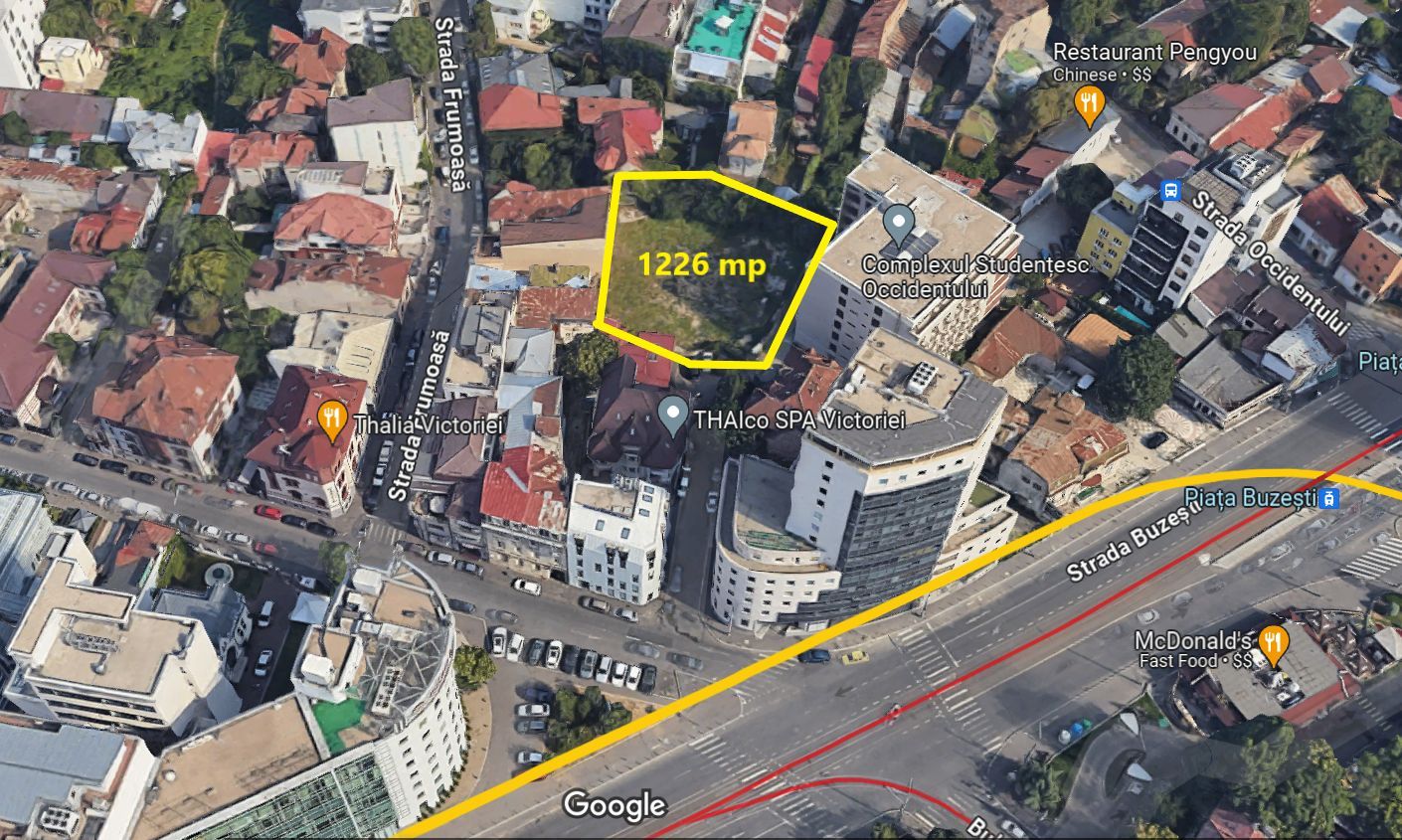 Super Pozitie | Teren Piata Victoriei | 1226 mp | CUT: 2 | POT: 50 % | - Poză 1