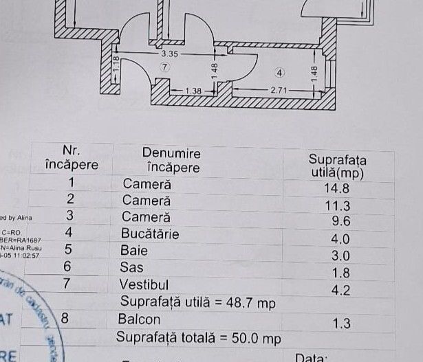 Apartament 3 camere circular Str. Luica - Str. Uioara 2 - Poză 11
