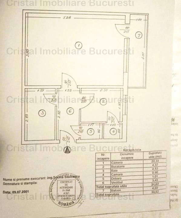 Vanzare Garsoniera  Mall Vitan Centrala Proprie - Schiță 10