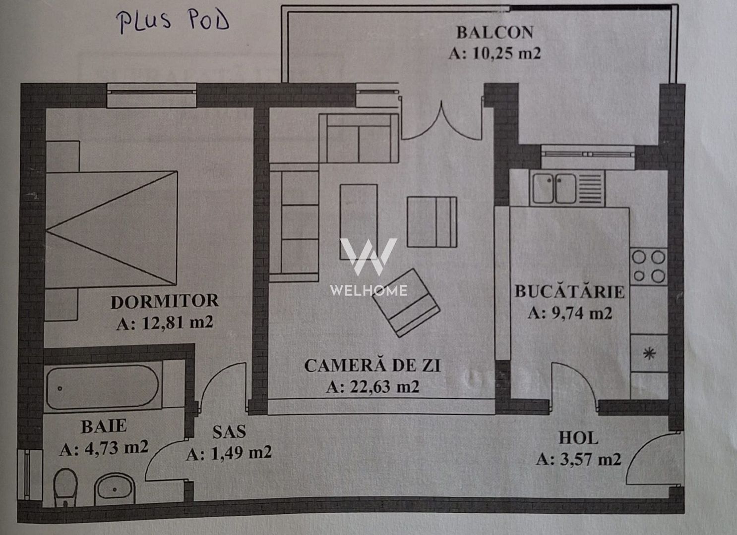 Apartament 2 camere cu POD generos - Selimbar, Triajului - Poză 17