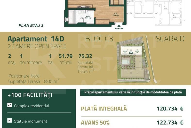 Vânzare, apartament, 2 camere, zona Torontalului, Timișoara - Poză 8