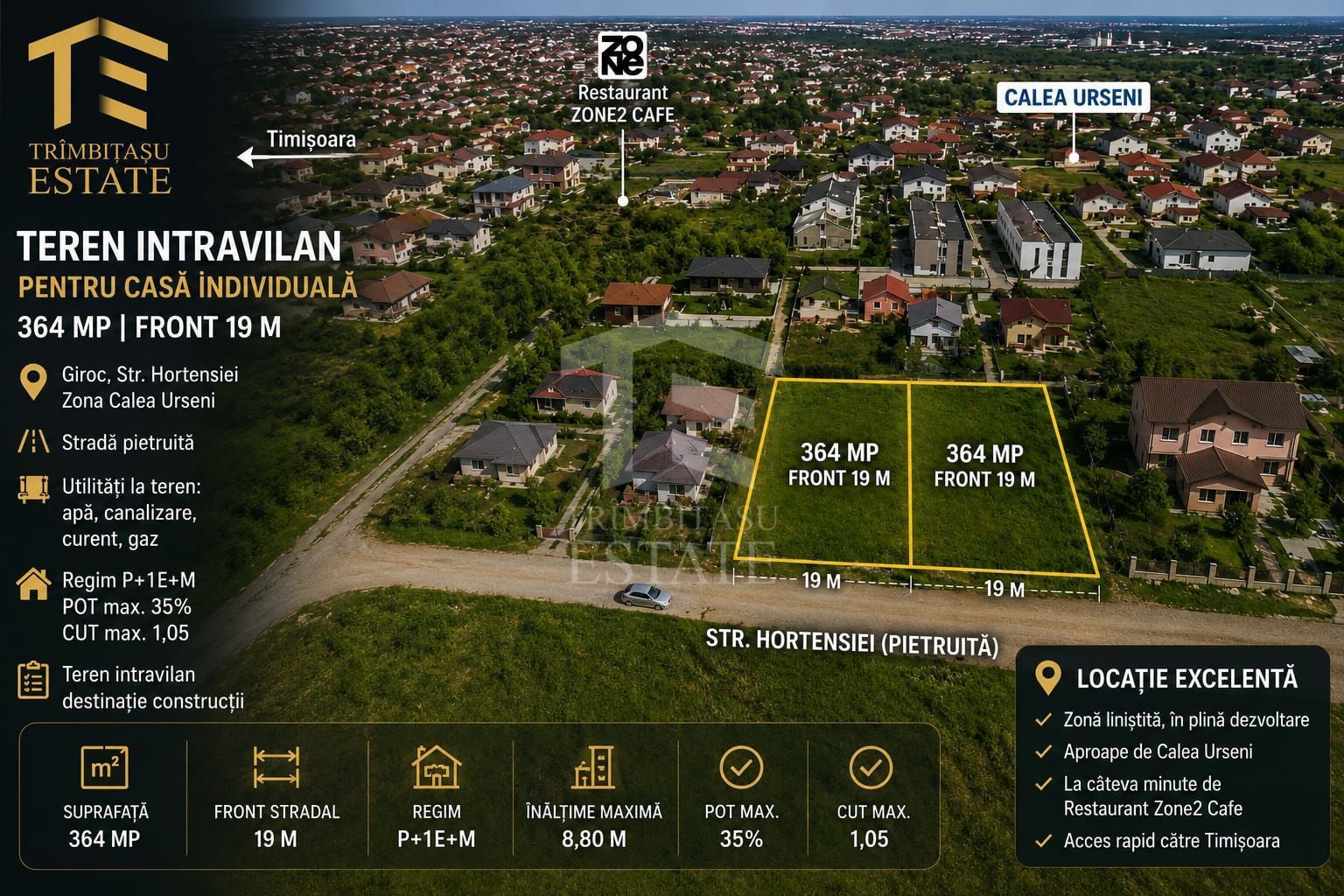 Teren intravilan | casă individuală | 364 mp | Zona Calea Urseni - Poză 1