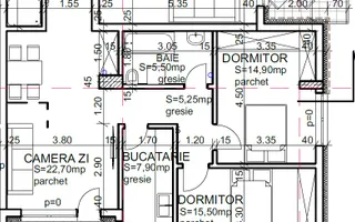 Apartamente cu 3 Camere in Andrei Muresanu – Calitate Premium - Schiță 13