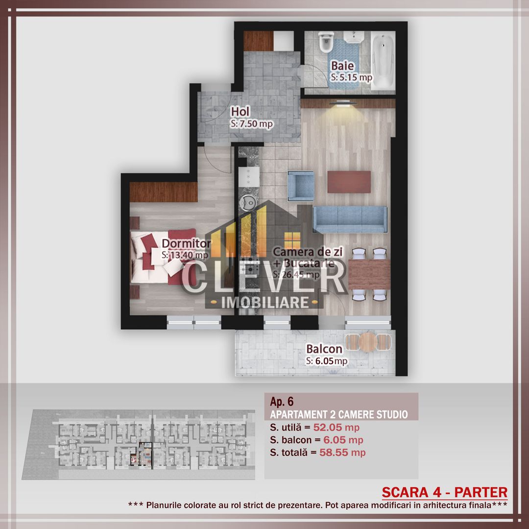 Promo Apartament 2 camere Theodor Pallady 500m STB - Schiță 14