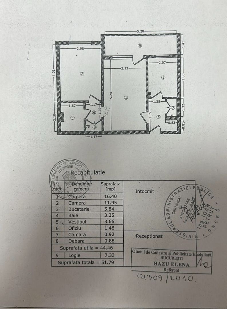 2 camere semidec. – Militari, Gorjului–Apusului | 7 min metrou - Schiță 13