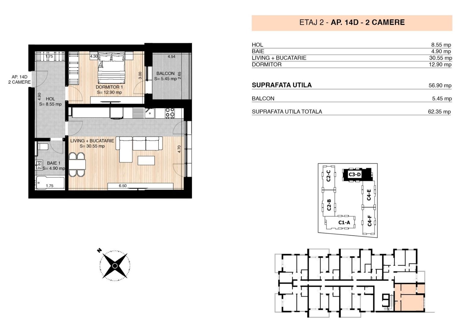 Comision 0 I Apartament 2 camere Miluna Residence - Poză 5