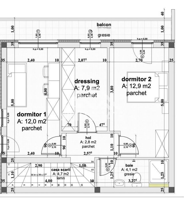 Casa la pret de apatrament 4 camere 2 bai - Poză 15