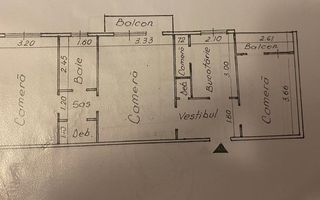 3 camere, etaj 1/4, foarte curat, liber! - Poză 8