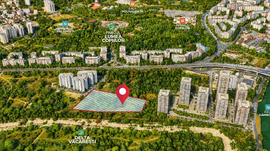 Teren cu Autorizatie | Proiect Rezidential 2S+P+11E | Calea Vacaresti - Poză 1