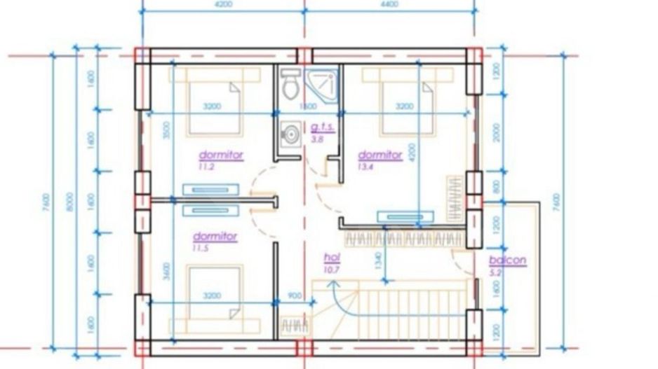 Vânzare, casă, 2 nivele, 3 camere, strada Trandafirilor, Durlești - Poză 16