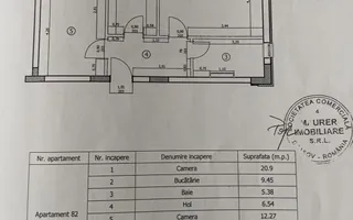 Apartament 2 camere Avantgarden Bartolomeu Egretei Brasov - Schiță 18