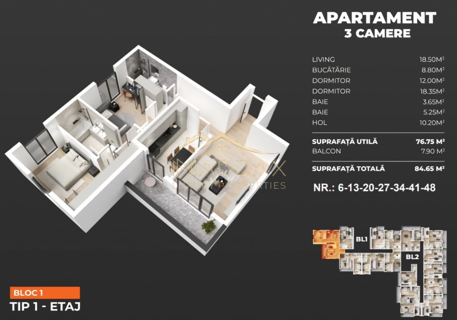 Apartament 3 camere / 84.65 mp/ Popesti Leordeni/ zona Berceni - Poză 4