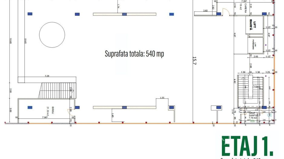 Cladire comerciala reprezentativa de inchiriat Calea Bucuresti Brasov - Schiță 46